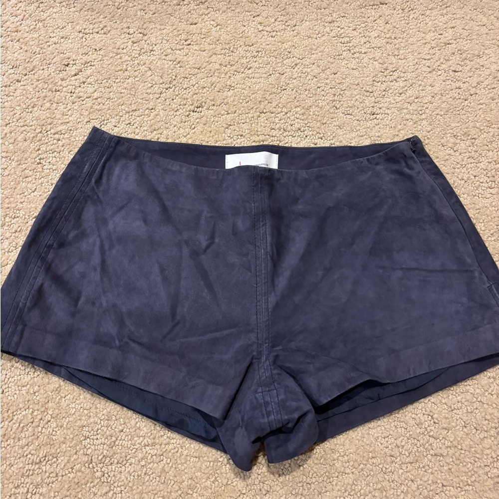 Anthropologie suede shorts